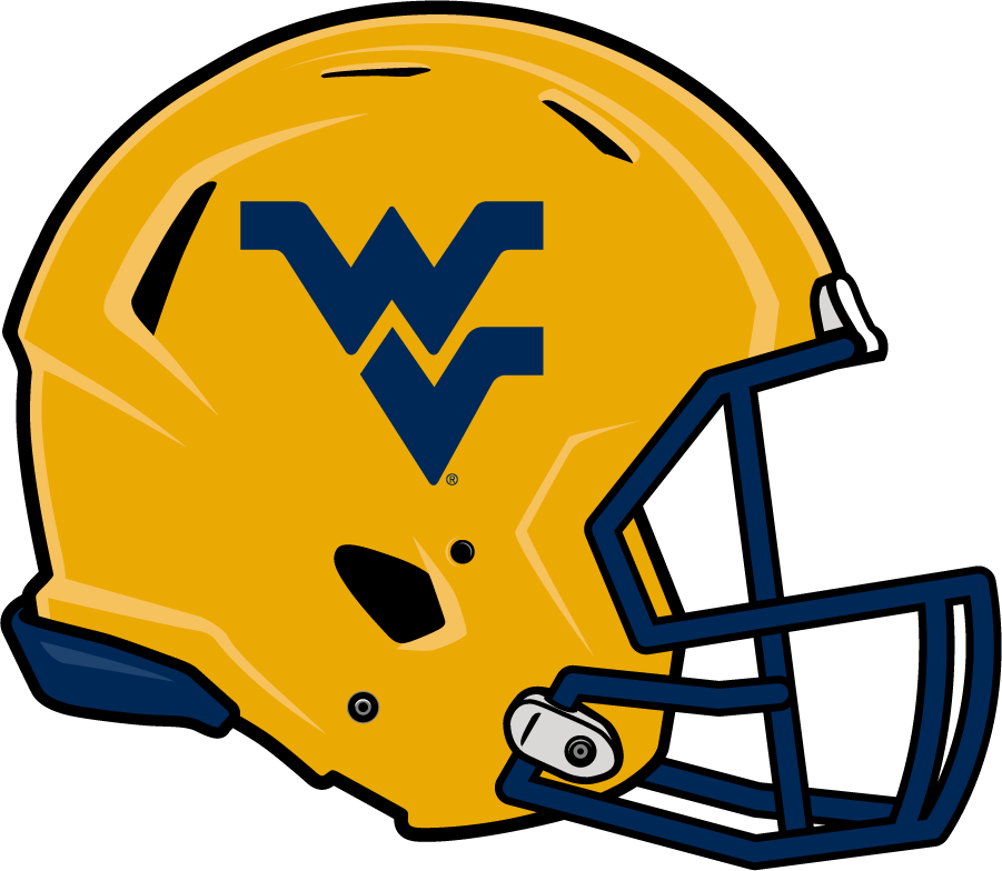 West Virginia Mountaineers 2014-Pres Helmet Logo v3 diy DTF decal sticker